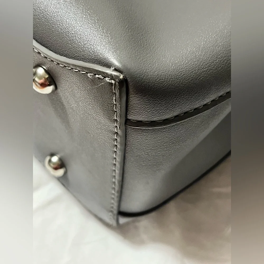 Charming Charlie Gray Purse Handbag with 2 straps, Preloved. - Picture 12 of 16